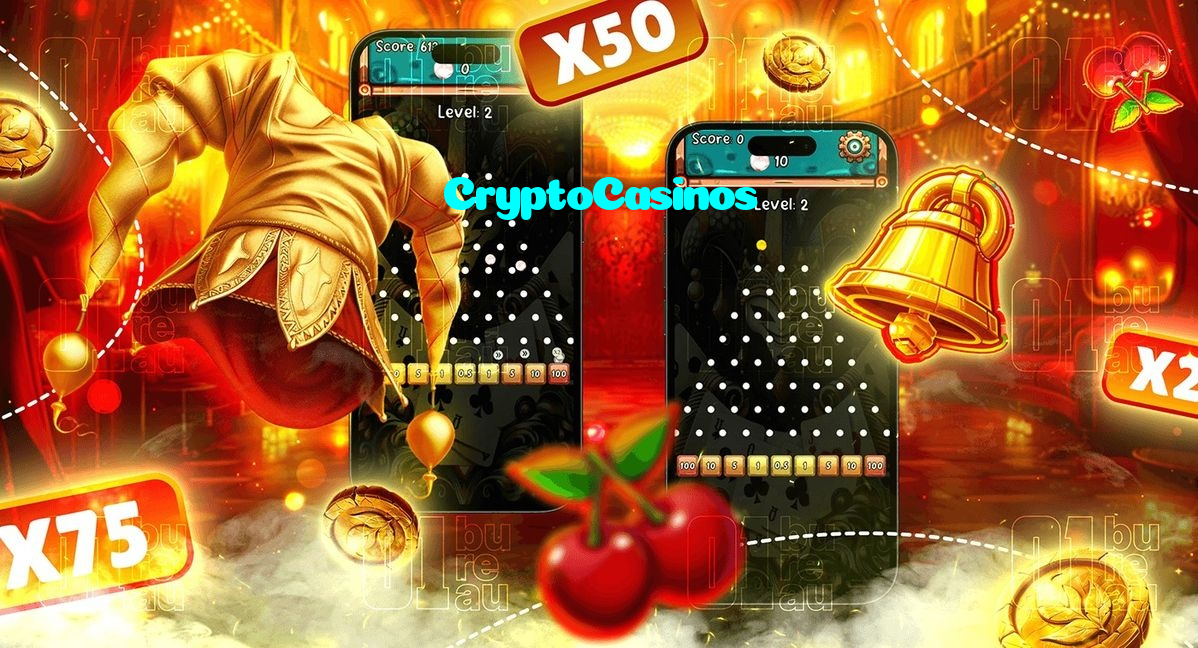 CryptoCasinos casino presented on mobile device in Pakistan with slots and live games